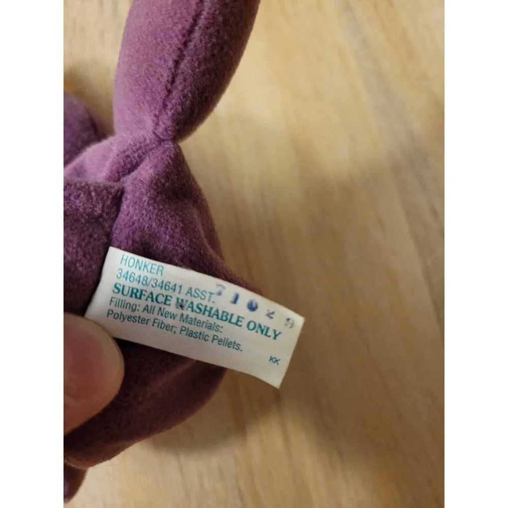 Sesame Street Honker Plush Purple Soft Stuffed Beanbag Toy Beanie 8in - B‎